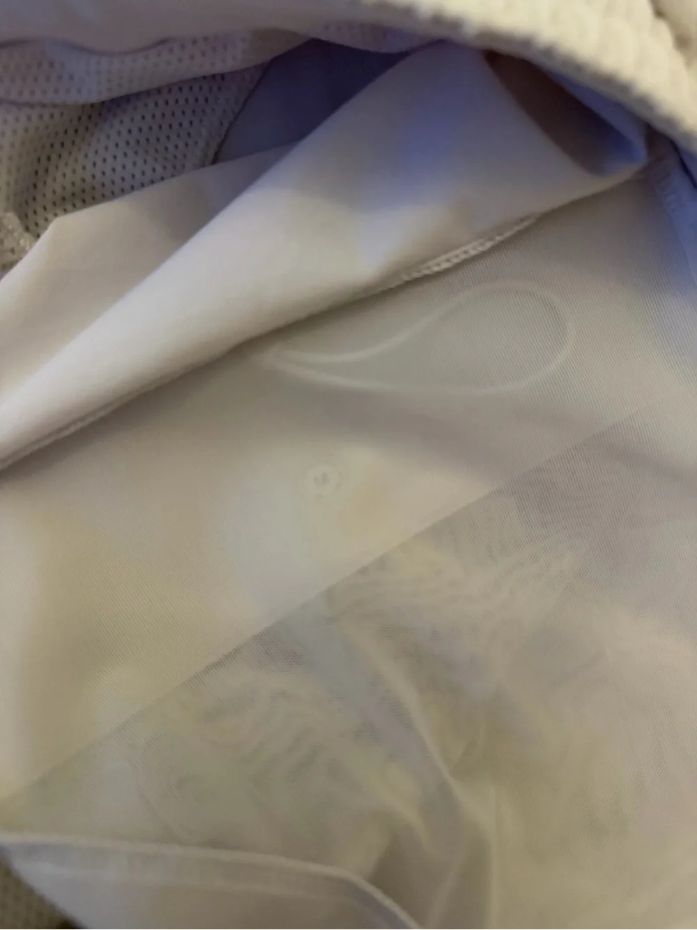Men's Medium Lululemon 7” net lined Swim Shorts MSRP $88 WHITE